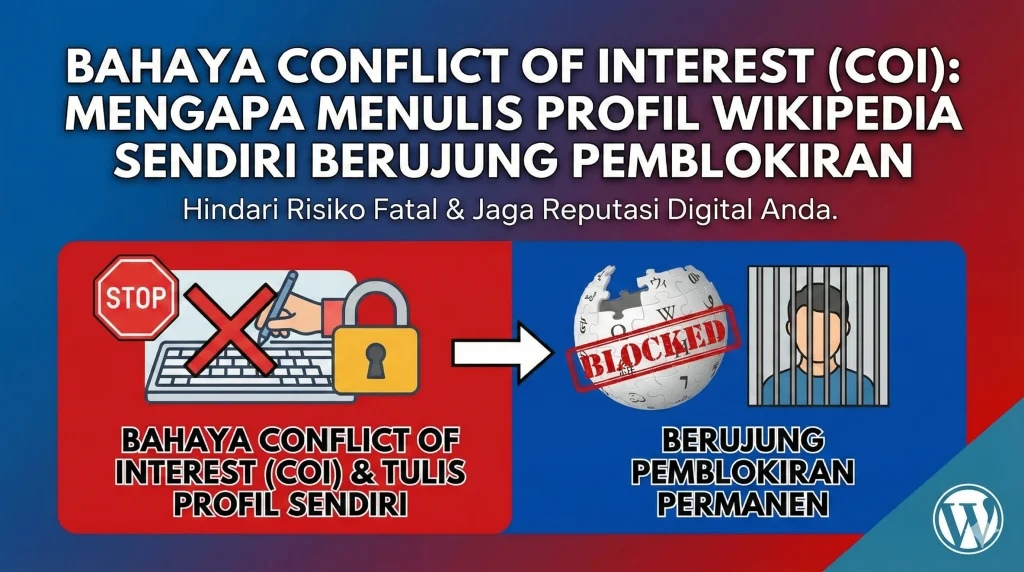 Bahaya Conflict Of Interest Coi Mengapa Menulis Profil Wikipedia Sendiri Berujung Pemblokiran