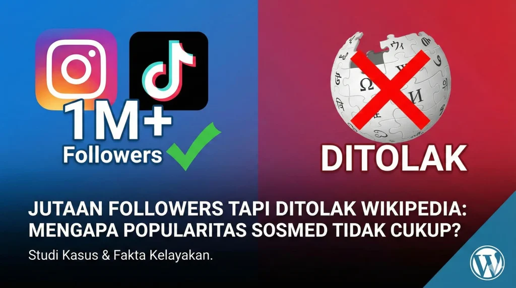 Jutaan Followers Tapi Ditolak Wikipedia Mengapa Popularitas Sosmed Tidak Cukup