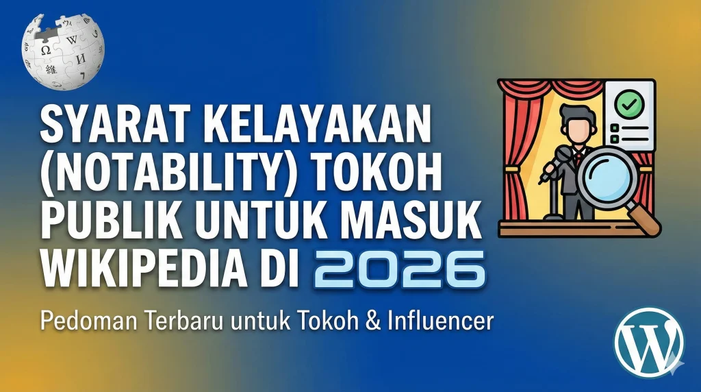 Syarat Kelayakan (notability) Tokoh Publik Untuk Masuk Wikipedia Di 2026